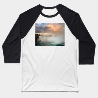 Niagara Falls Sunset Baseball T-Shirt